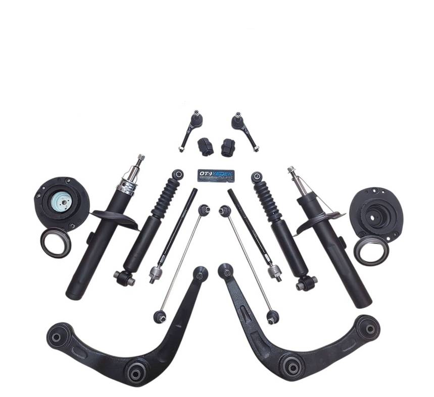 Peugeot 206 (1998-2012) 1.6 Benzinli ve 2.0 Gti Komple Ön Takım Seti Ön Amortisör Seti Ön Takım Seti Arka Amortisör (İthal)