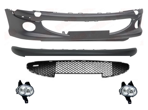 Peugeot 206 Gti-Rc Dolu Ön Tampon Ön Tampon,Orta Bandı,Izgara ve Sis Farları (Phira)