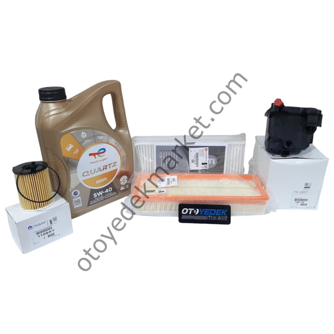 PEUGEOT 5008 (2009-2012) 1.6 HDİ FİLTRE SETİ + MOTOR YAĞI (ORİJİNAL)