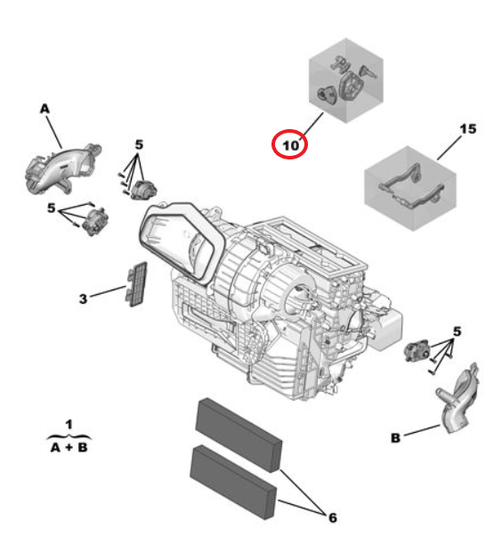 DS9 (2020-2026) Klima Hava Yönlendirme Tamir Kiti (Orijinal)