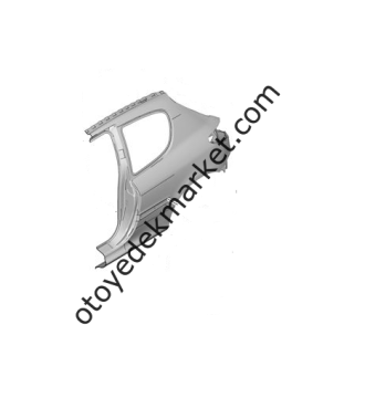Peugeot 206 GTİ 3 Kapı Sol Arka Çamurluk (İthal)