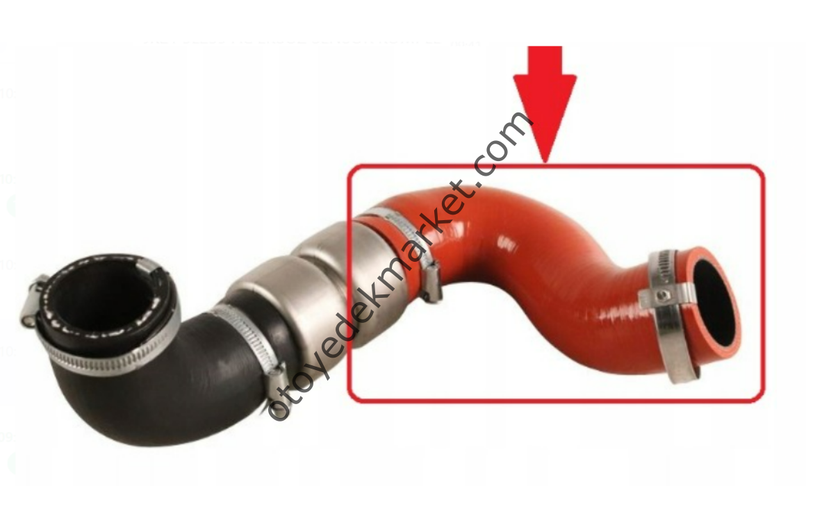 Ford Kuga (2008-2012) 2.0 Tdci İntercooler Hortumu Kelepçeli (İthal)
