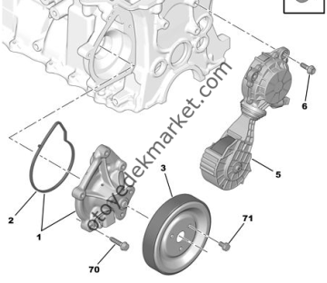PEUGEOT 308 (2008-2013) 1,6 BENZİNLİ DEVİRDAİM KASNAĞI (ORiJİNAL)