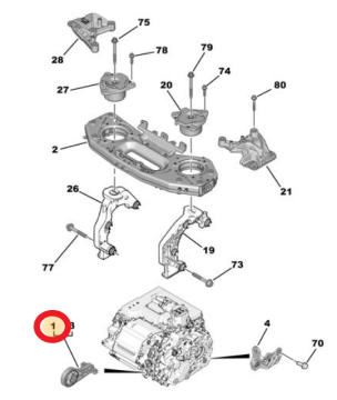 Citroen Jumper (2024-2026) 2.2 BlueHdi Motor Kulağı (Orijinal)
