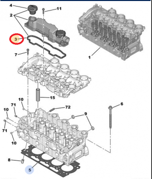 PEUGEOT 307 (2002-2008) 1,6 HDI SUBAP KAPAK CONTASI (FASE)