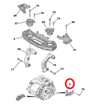 Citroen Jumper (2024-2026) 2.2 BlueHdi Motor Kulağı (Orijinal)