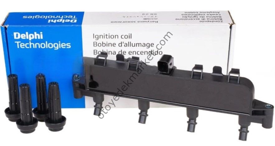 Peugeot 206 (1998-2012) 1.4 8v Benzinli Bobin Siyah Soket (Delphi)