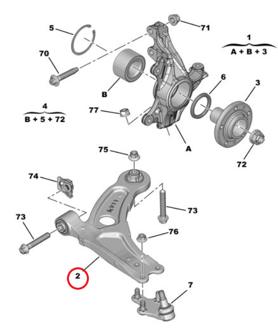 DS9 (2020-2026) Sağ Ön Salıncak (Orijinal)