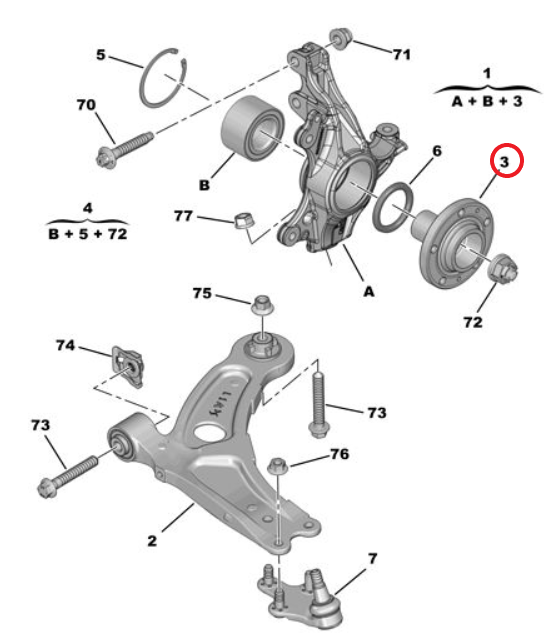 DS9 (2020-2026) Ön Teker Poyrası (Orijinal)