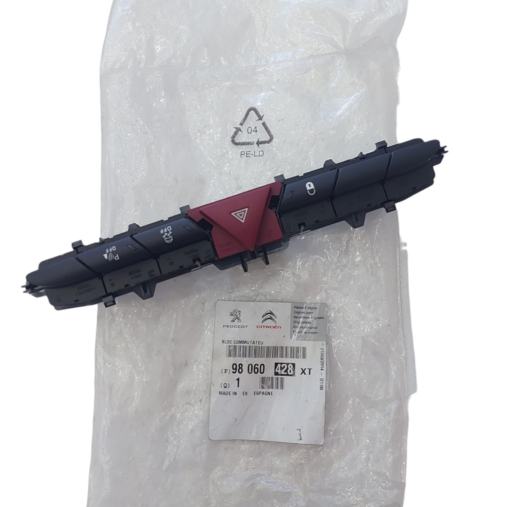 Peugeot 308 (2008-2013) Torpido Kumanda Düğme Grubu (Orijinal)