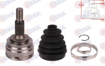 Peugeot 3008 (2016-2024) Otomatik Vites Dış Aks Kafası 149mm (İthal)