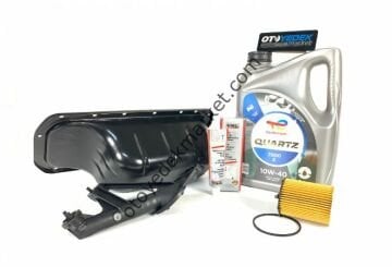 Peugeot 307 (2002-2008) 1,6 HDI Yağ Karter Seti karter,yağ süzgeci,yağ filtresi,sıvı conta,motor yağı(FASE)