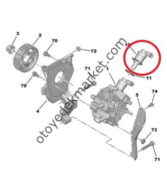 Citroen Nemo 1.4 Hdi Mazot Pompa Regülatörü - Basınç Ayarlayıcısı (Orijinal)