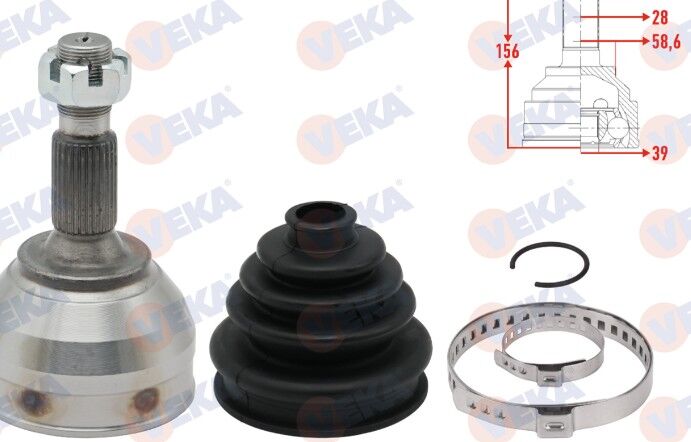 Citroen C5 (2008-2013) 1.6 Hdi Aks Kafası (Veka)