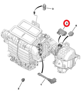 Citroen C5 Aircross (2019-2025) Hava Kalite Sensörü (Orijinal)