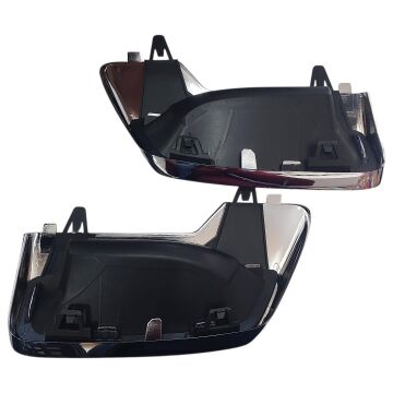 Peugeot 5008 (2017-2023) Arka Tampon Difüzör Krom Egzoz Çerçevesi (İthal)