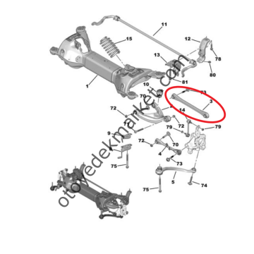 DS9 (2020-2026) Arka Salıncak Denge Kolu (Orijinal)