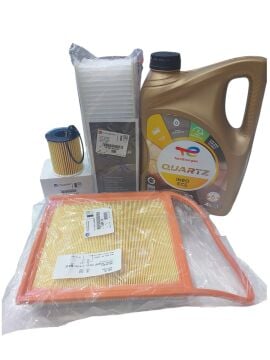 Citroen C4 (2011-2015) 1.6 Euro 5 (Mazot Filtresiz) Filtre Seti (Orijinal) Ve 5w30 Motor Yağ