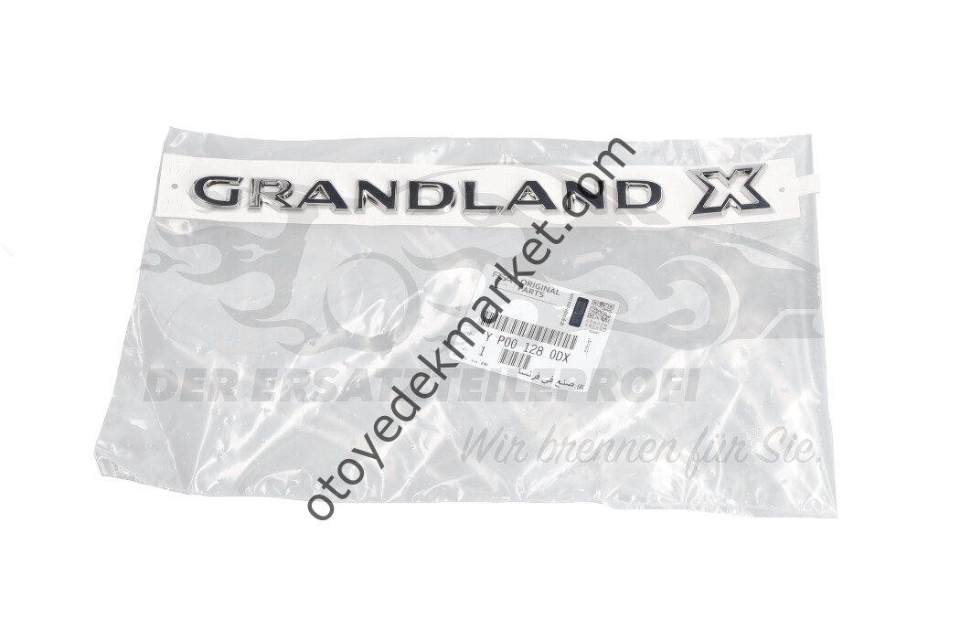 Opel Grandland X (2017-2021) Bagaj Kapağı ''Grandland X'' Yazısı (Orijinal)