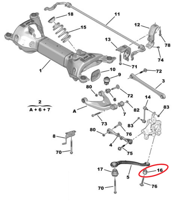 DS9 (2020-2026) Arka Süspansiyon Mafsalı (Orijinal)
