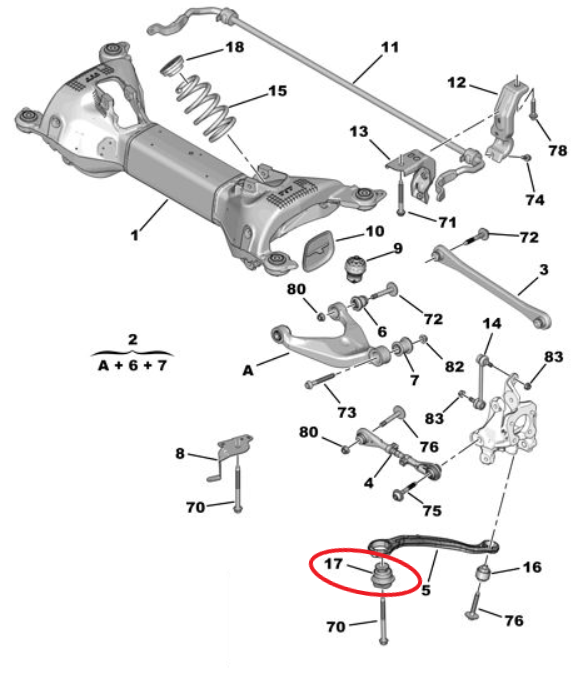 DS9 (2020-2026) Arka Süspansiyon Mafsalı (Orijinal)