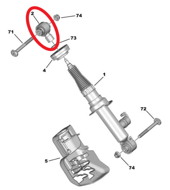 DS9 (2020-2026) Arka Amortisör Mafsalı (Orijinal)