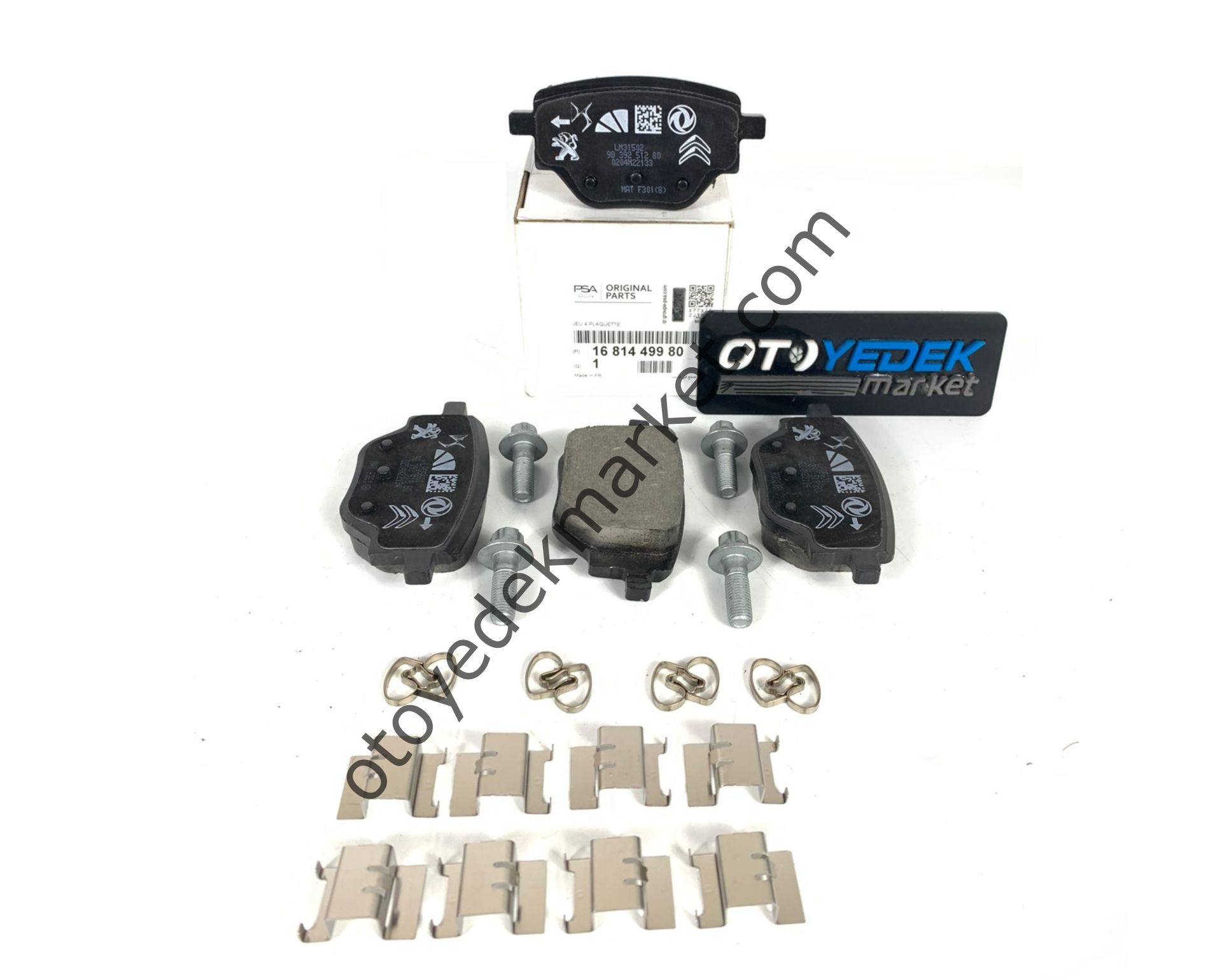 Citroen C4 (2021-2025) Arka Fren Balatası (Orijinal)