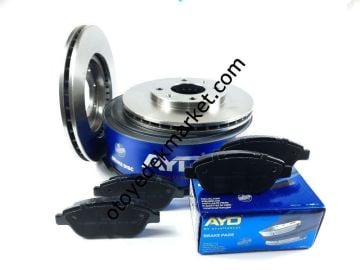 Peugeot 307 (2001-2009) 1.6 ve 1.4 Benzinli Ön Fren Disk ve Balata Takımı 265MM (Ayd)