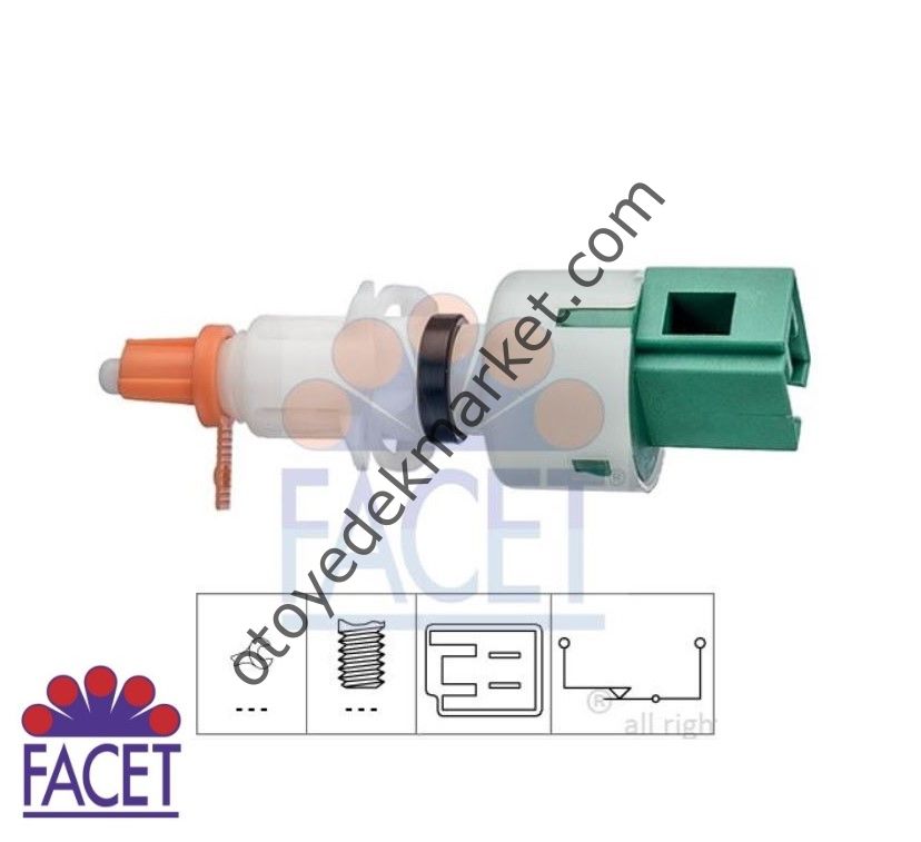 Citroen Nemo (2008-2018) Debriyaj / Fren Pedal Müşürü (Facet)