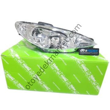 Peugeot 206 (2002-2009) Şeffaf Ön Far Sağ (Valeo)