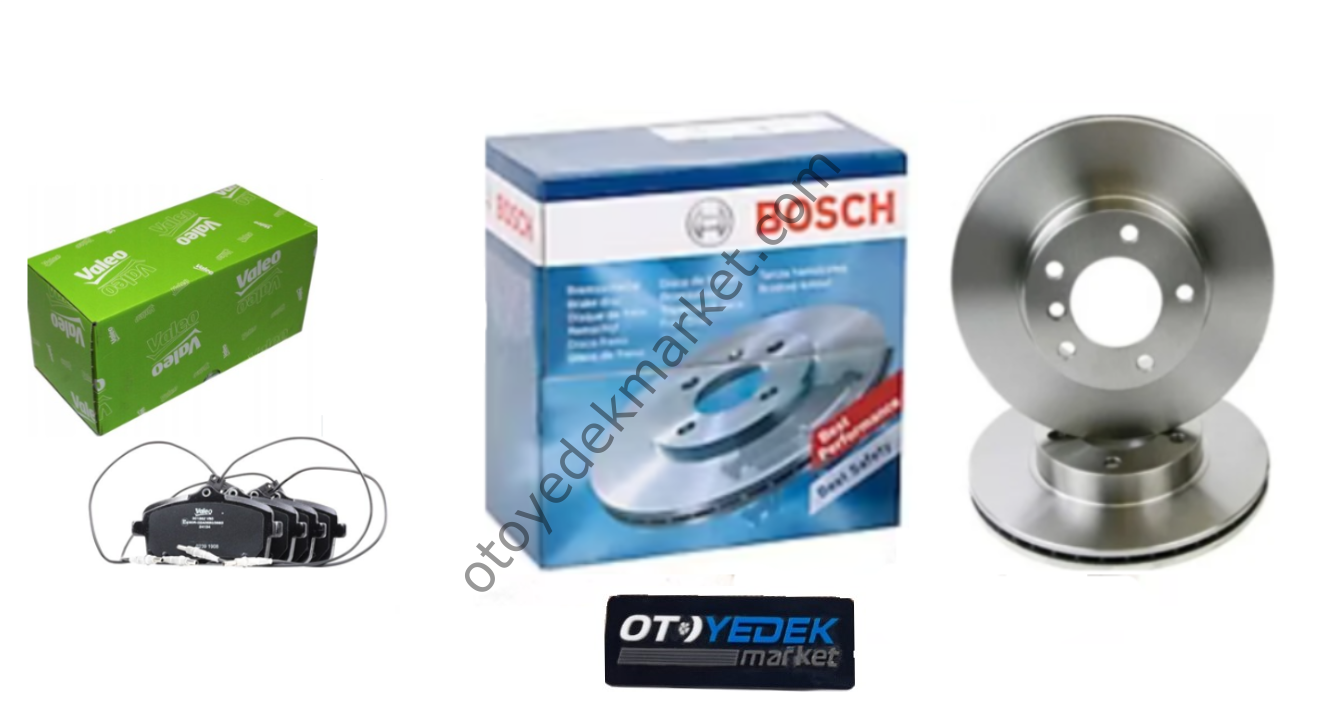 Citroen C5 (2008-2013) 1,6 Hdi Ve 2,0 Hdi Ön Fren Disk Ve Balata Seti (Bosch-Valeo)