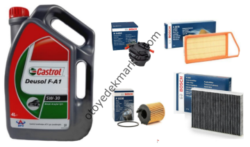 Ford Fiesta (2002-2007) 1.4 Tdci Filtre Bakım Seti Müşürlü (Bosch)
