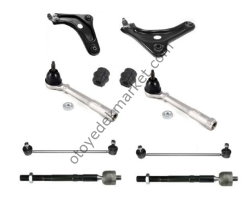 Citroen DS3 SALINCAKLI ÖN TAKIM SETİ (TEKNOROT) 2ad Salıncak 2ad z rot 2ad rotil 2ad rotbaşı 2ad rot mili 2ad viraj lastiği (TEKNOROT)