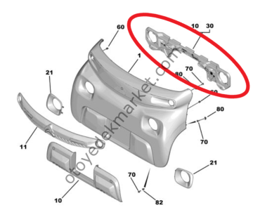 Citroen Ami (2021-2024) Ön Tampon Taşıyıcı (Orijinal)