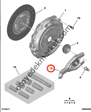 Peugeot 206 (2002-2012) 1.4 Hdi Debriyaj Çatalı (İthal)