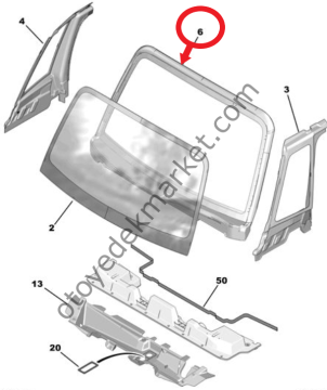 Citroen Ami (2021-2024) Ön Cam Çıtası (Orijinal)