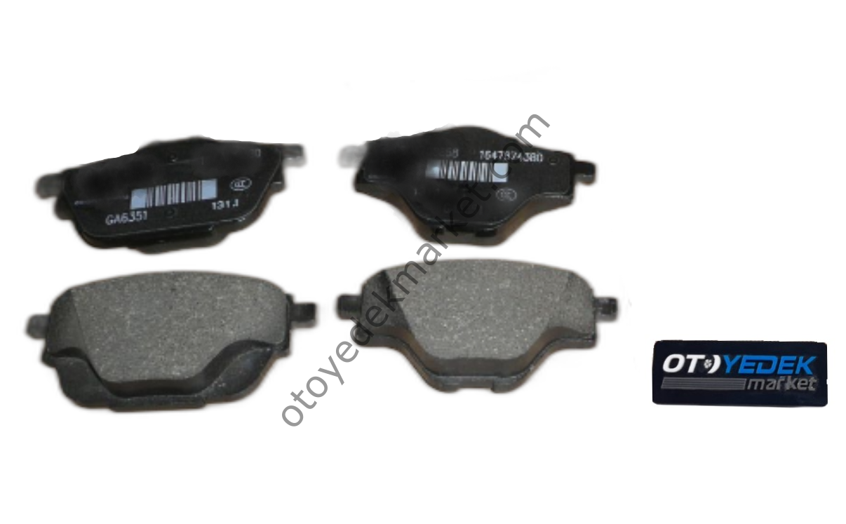 Citroen C4 Picasso (2013-2018) Arka Fren Balatası (İthal)