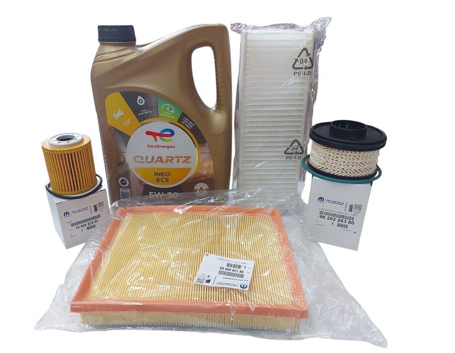 Peugeot Partner Tepee (2019-2024) 1.5 Blue Hdi Filtre Seti Ve 5w30 Motor Yağ (Orijinal)