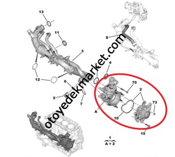 Citroen C4 (2021-2023) 1.5 Blue Hdi Komple Su Pompası (Orijinal)