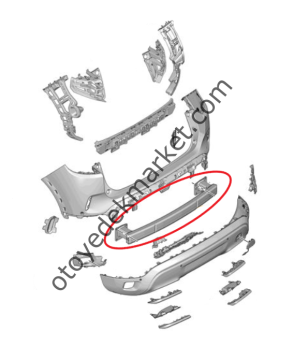 Opel Grandland X (2017-2021) Arka Tampon Demiri (Orijinal)