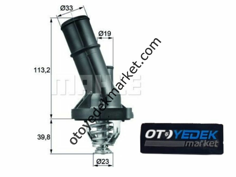 Ford C-Max (2003-2007) 1.8 Benzinli Termostat Komple (Mahle)