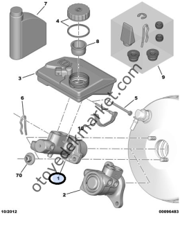 Peugeot 206 (2004-2012) 1,4 Benzinli Fren Ana Merkezi Abssiz (Bosch)