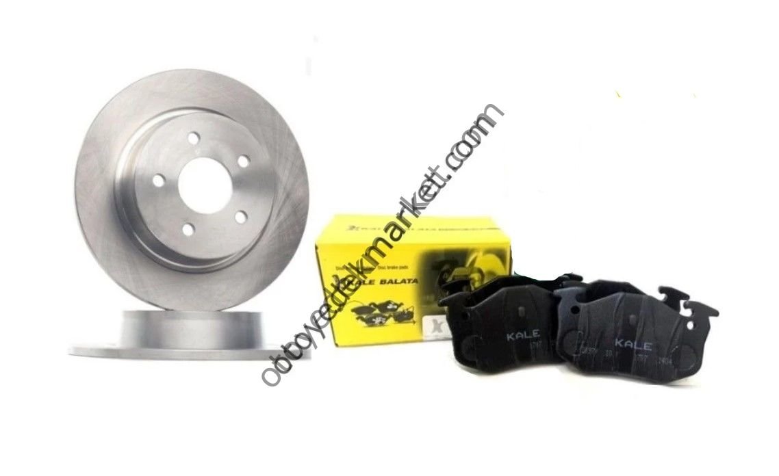 Ford Connect (2014-2017) Fren Disk Arka Düz 280 Mm 5 Bijon Fren Balata Arka Üstten Yaylı (Kale)