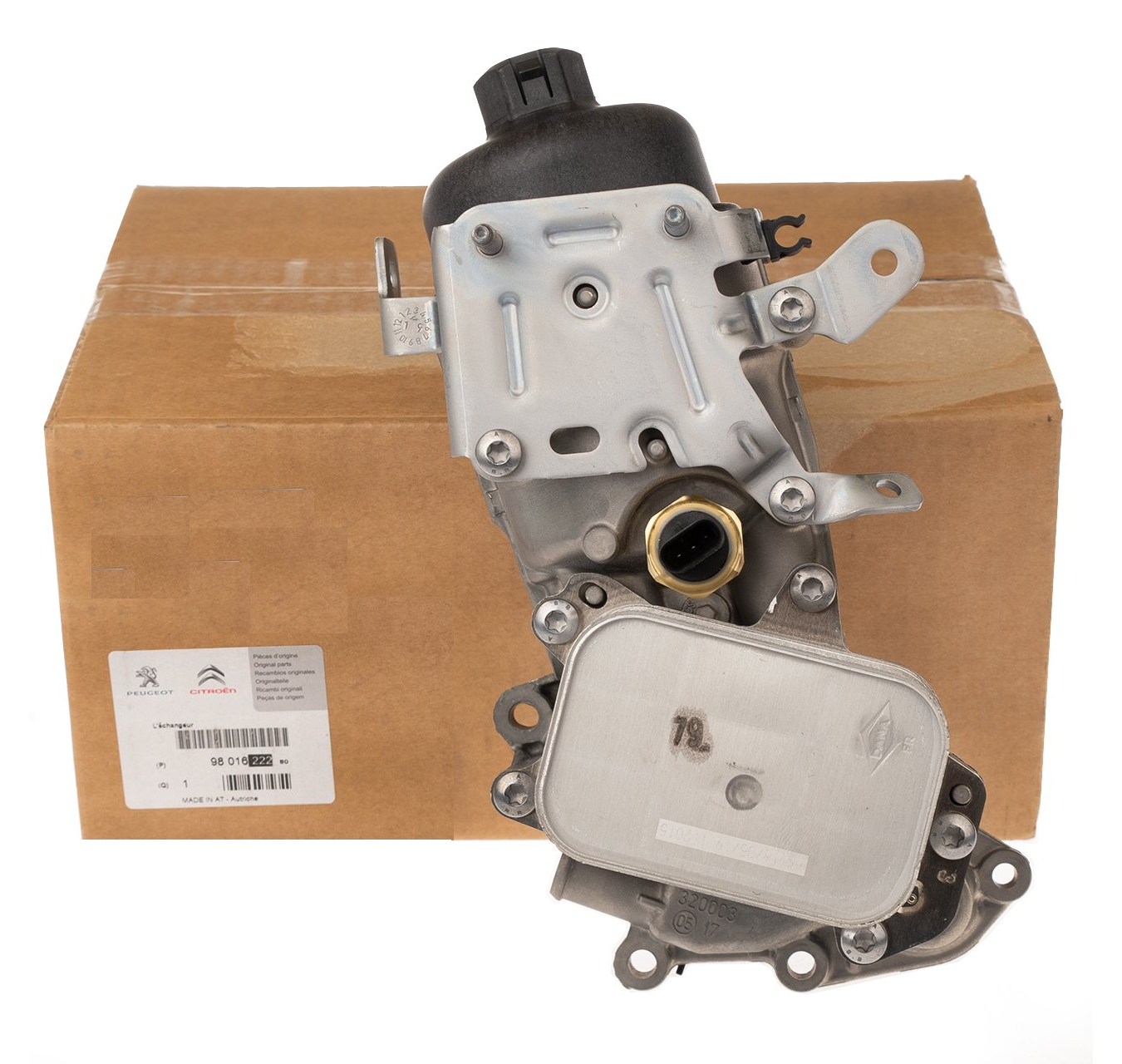 DS9 (2020-2025) 1.6 Turbo Benzinli Yağ Filtre Kütüğü (Soğutucu İle Birlikte) (Orijinal)