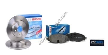 Ford Connect (2014-2017) Fren Disk Arka Düz 280Mm 5 Bijon Fren Balata Arka Üstten Yaylı (Bosch)
