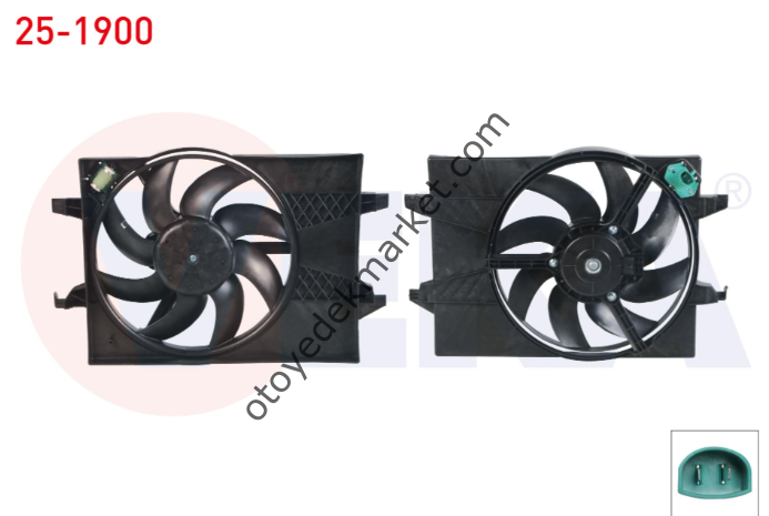 Ford Fiesta (2002-2007) 1.4 Tdci Fan Motoru Komple (Fase)