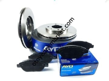 Peugeot 207 (2006-2012) 1.4 Ön Fren Disk ve Balata Takımı (Ayd)
