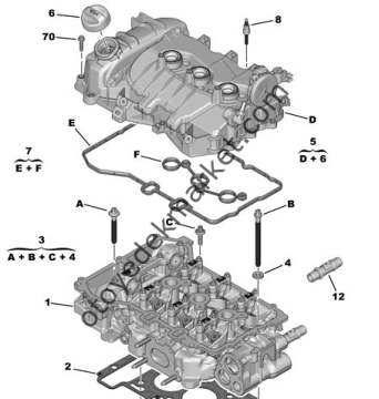PEUGEOT 301 (2012-2020) 1,2 BENZİNLİ SUBAP KAPAK CONTASI (ORİJİNAL)