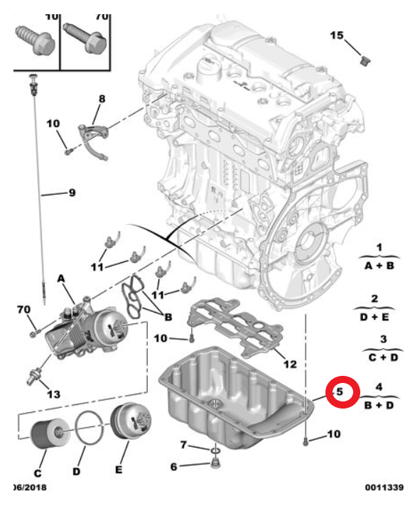 DS9 (2020-2025) 1.6 Turbo Benzinli Motor Yağ Karteri (Orijinal)