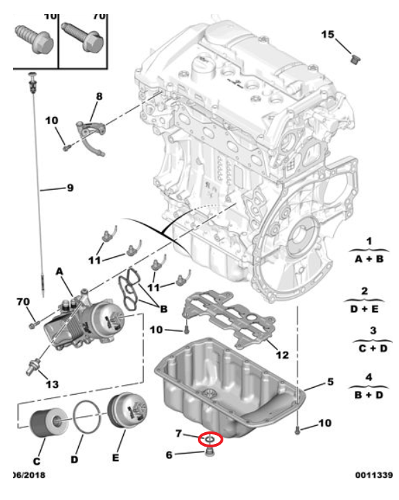 DS9 (2020-2025) 1.6 Turbo Benzinli Motor Yağ Karteri Contası (Orijinal)